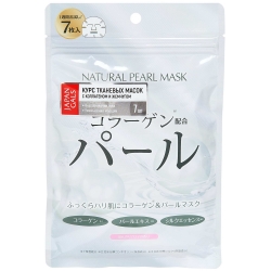 Фото Japan Gals Natural Pearl Mask - Маска натуральная для лица с экстрактом жемчуга, набор, 7 шт