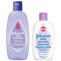 

Johnson & Johnson Johnsons Body - Набор для детей, Шампунь и молочко перед сном, 1 шт