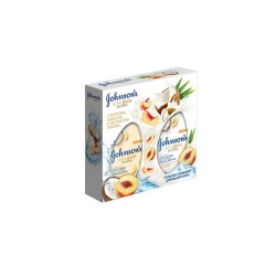 Фото Johnson & Johnson Care Vita-Rich - Набор: Гель для душа с Йогуртом, Кокосом и экстрактом Персика + Лосьон для тела с Йогуртом, 250 мл + 250 мл