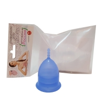 LilaCup - Чаша менструальная Практик, синяя, размер L, 1 шт
