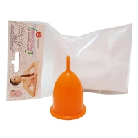 LilaCup - Чаша менструальная Практик, оранжевая, размер L, 1 шт