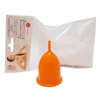 Фото LilaCup - Чаша менструальная Практик, оранжевая, размер L, 1 шт