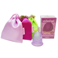 LilaCup - Чаша менструальная Атлас Премиум, сиреневая, размер L, 1 шт