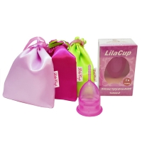 LilaCup - Чаша менструальная Атлас Премиум, пурпурная, размер S, 1 шт - фото 1