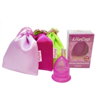 LilaCup - Чаша менструальная Атлас Премиум, пурпурная, размер L, 1 шт