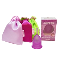 LilaCup - Чаша менструальная Атлас Премиум, фиолетовая, размер S, 1 шт - фото 1