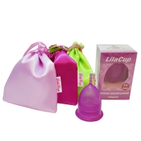 LilaCup - Чаша менструальная Атлас Премиум, фиолетовая, размер L, 1 шт - фото 1