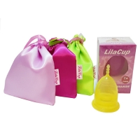 LilaCup - Чаша менструальная Атлас Премиум, желтая, размер L, 1 шт