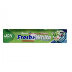 Фото Lion Thailand - Зубная паста отбеливающая супер прохладная мята Fresh & White, 160 г