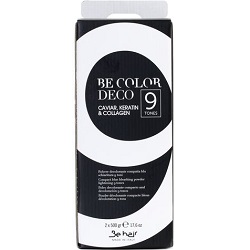 Фото Be Hair Deco Bleaching Powder 9 Tones - Пудра для осветления волос без аммиака до 9 тонов, 2*500 г