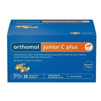 Orthomol Junior C Plus - Таблетки жевательные для детей от 4-х лет, №30 kidz вкусное железо для детей