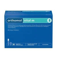 Orthomol Vital M - Мультивитаминный комплекс для мужчин с симптомами хронической усталости, апатии и стресса, №30 лютеин комплекс таб 570мг 60