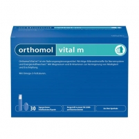 Фото Orthomol Vital M - Мультивитаминный комплекс для мужчин с симптомами хронической усталости, апатии и стресса, №30