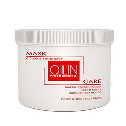 Фото Ollin Care Color&Shine Save Mask - Маска, сохраняющая цвет и блеск окрашенных волос 500 мл