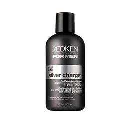 Фото Redken Silver Charge - Укрепляющий шампунь для нейтрализации желтизны седых и осветленных волос, 300 мл