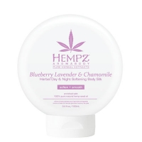 Hempz Blueberry Lavender & Chamomile Herbal Day & Night Softening Body Silk - Шелк для лица и тела смягчающий "Лаванда, Ромашка и Дикие Ягоды", 250 мл