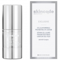 Фото Skincode Exclusive Cellular Wrinkle Prohibiting Eye Serum - Сыворотка для контура глаз клеточная омолаживающая, 15 мл