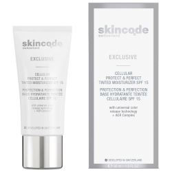 Фото Skincode - Клеточный увлажняющий и матирующий тонирующий крем "Защита и улучшение" SPF 15, 30 мл