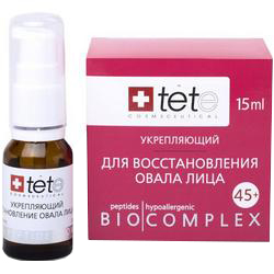 Фото Tete Cosmeceutical - Биокомплекс укрепляющий для восстановления овала лица 45+, 15 мл