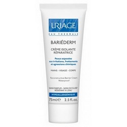 Фото Uriage Bariederm Reconstructive barrier cream - Крем изолирующий восстанавливающий для рук, лица и тела, 75 мл