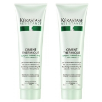 Kerastase Resistance Lait Ciment Thermique - Набор Термо-активное восстанавливающее молочко для ослабленных волос, 2 шт х 150 мл - фото 1