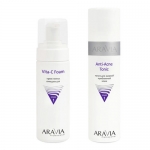 Фото Aravia Professional -  Тоник для жирной проблемной кожи Anti-Acne Tonic, 250 мл + Крем-пенка очищающая Vita-C Foaming, 160 мл