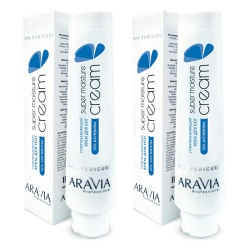 Фото Aravia Professional Spa Pedicur Super Moisture - Комплект Суперувлажняющий крем для ног с мочевиной, 2 шт х 100 мл