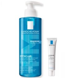 Фото La Roche Posay - Комплект Effaclar ДУО[+] корректирующий крем-гель для проблемной кожи, 40 мл + Effaclar очищающий гель, 400 мл