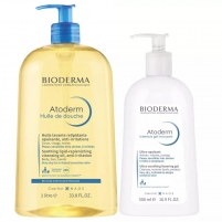 Фото Bioderma - Гель-мусс Интенсив, 500 мл + Масло для душа, 1 л