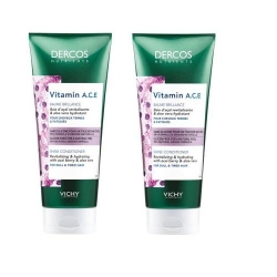 Фото Vichy - Комплект: Vitamin Кондиционер для блеска волос Dercos Nutrients, 2 шт. по 200 мл, 1 шт