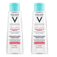 

Vichy - Комплект: Мицеллярная вода с минералами для чувствительной кожи, 2 шт. по 200 мл, 1 шт
