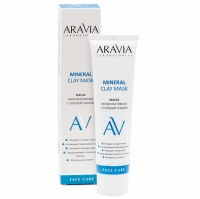 Aravia professional Aravia Laboratories Маска мультиактивная с голубой глиной Mineral Clay Mask, 100 мл aravia laboratories маска для лица с антиоксидантным комплексом antioxidant vita mask