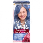 Фото Garnier Color Sensation Vivids - Краска для волос, тон дымчато-голубой, 110 мл