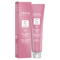

Tefia Color Creats - Крем-краска для волос с маслом монои, 4.7 брюнет фиолетовый, 60 мл