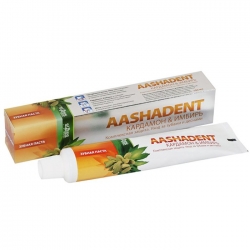 Фото Aasha Herbals Aashadent - Зубная паста, кардамон-имбирь, 100 мл