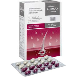 Alerana - Комплекс для волос витаминно-минеральный, 60 шт Alerana - Комплекс для волос витаминно-минеральный, 60 шт
