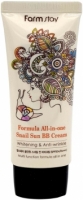 FarmStay Formula All-In-One Snail Sun BB Cream SPF50+ - Крем многофункциональный с экстрактом улитки, 50 мл etude 0 2 air mask snail smoothening
