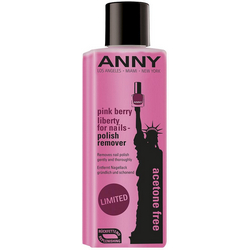 Фото ANNY Cosmetics Pink Berry Liberty For Nails-Polish Remover - Жидкость для снятия лака с малиновым ароматом, 125 мл