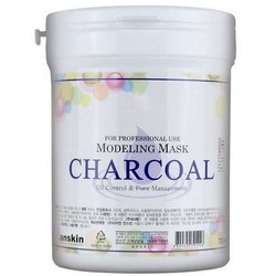 Фото Anskin Charcoal Modeling Mask - Маска альгинатная для жирной кожи с расширенными порами, 700 мл