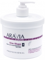Aravia Professional Organic Slim Shape - Крем для моделирующего массажа, 550 мл. дренажный напиток 1win detox slim effect экстракт зеленого чая лесные ягоды 32 порции