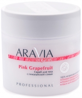 Фото Aravia Professional Organic Pink Grapefruit - Скраб для тела с гималайской солью, 300 мл