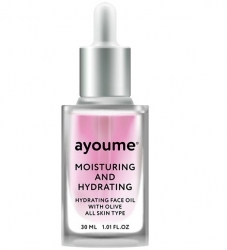 Фото Ayoume Moisturing-&-Hydrating Face Oil With Olive - Масло для лица увлажняющее, 30 мл
