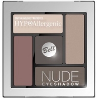 Bell Hypoallergenic Nude Eyeshadow - Сатиново-кремовые тени для век, тон 01, коричневый, 5 гр