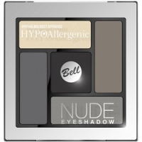 Bell Hypoallergenic Nude Eyeshadow - Сатиново-кремовые тени для век, тон 02, черный, 5 гр
