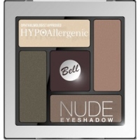 Bell Hypoallergenic Nude Eyeshadow - Сатиново-кремовые тени для век, тон 04, коричневый, 5 гр