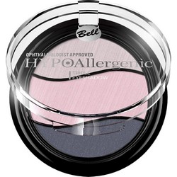 Фото Bell Hypoallergenic Triple Eyeshadow - Тени для век трехцветные, тон 05, светло-бежевый, бледно-розовый, синий, 4 гр