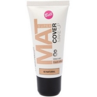 Bell Super Mat Cower Make-up Foundation - Флюид матирующий тональный, стойкий эффект, тон 2, 30 мл