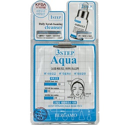 Bergamo 3step Mask Pack Aqua - Трехэтапная маска для лица увлажняющая фото Фото Bergamo 3step Mask Pack Aqua - Трехэтапная маска для лица увлажняющая