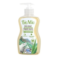 BioMio - Жидкое мыло с гелем алоэ вера, 300 мл herbolive массажное мыло для пилинга с алоэ вера против целлюлита 100