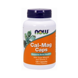 Фото Now Foods Cal-Mag-Caps - Для обеспечения нормального функционирования мышц и предотвращения возникновения судорог и спазмов, 120 капсул